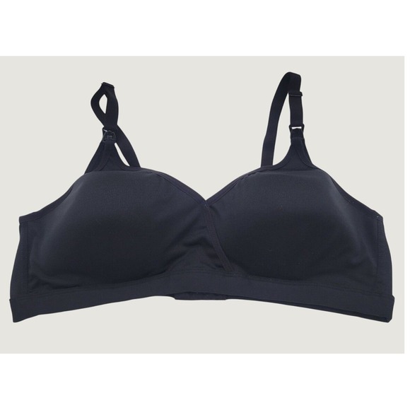 Playtex Other - Playtex Nursing Bra Wireless Maternity Comfort Everyday Basic 4958 Black Size L